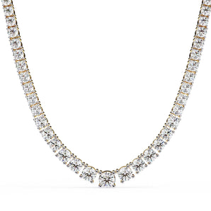 Ivana Jewels Necklaces Round and Square Empty Setting Tennis Necklace