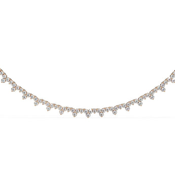 Ivana Jewels Necklaces Textured Circle Necklace