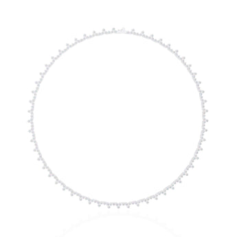 Ivana Jewels Necklaces Textured Circle Necklace