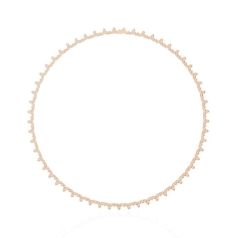 Ivana Jewels Necklaces Textured Circle Necklace