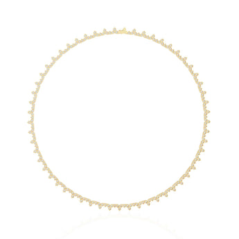 Ivana Jewels Necklaces Textured Circle Necklace