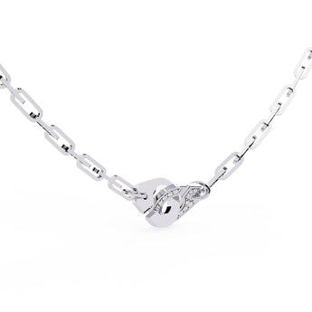 Ivana Jewels Necklaces White Gold / 14KT Diamond Handcuff Necklace
