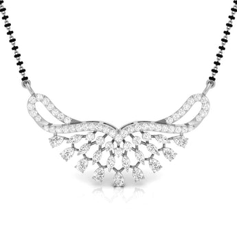 Ivana Jewels Necklaces White Gold / 14KT Fancy & Round Diamond Butterfly Pendant