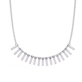 Ivana Jewels Necklaces White Gold / 14KT Minimalist Gold Linear Bar Necklace