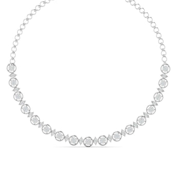 Ivana Jewels Necklaces White Gold / 14KT Party Wear Diamond Necklace