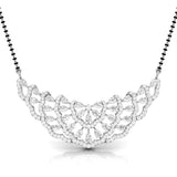 Ivana Jewels Necklaces White Gold / 14KT Pear & Round Diamond Tiered Mangalsutra
