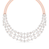 Ivana Jewels Necklaces Yellow Gold / 14KT Baguette & Round Diamond Necklace