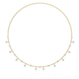 Ivana Jewels Necklaces Yellow Gold / 14KT Delicate Stone Drop Choker