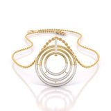 Ivana Jewels Necklaces Yellow Gold / 14KT Diamond Circlet Pendant