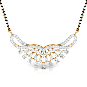 Ivana Jewels Necklaces Yellow Gold / 14KT Fancy & Round Diamond Butterfly Pendant