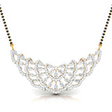 Ivana Jewels Necklaces Yellow Gold / 14KT Pear & Round Diamond Tiered Mangalsutra