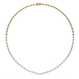 Ivana Jewels Necklaces Yellow Gold / 14KT Pear-Shaped Diamond Tennis Necklace