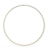Ivana Jewels Necklaces Yellow Gold / 14KT Textured Circle Necklace