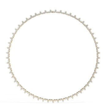 Ivana Jewels Necklaces Yellow Gold / 14KT Textured Circle Necklace