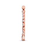 Ivana Jewels Nose Pin Fancy Shape & Round Diamond Nose Pin