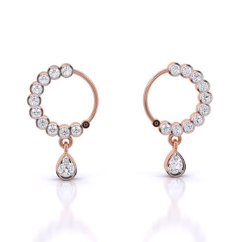 Ivana Jewels Nose Pin Rose Gold / 14KT Traditional Diamond Nath