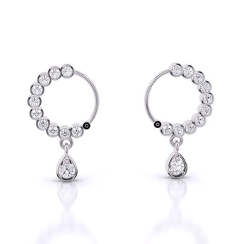 Ivana Jewels Nose Pin White Gold / 14KT Traditional Diamond Nath