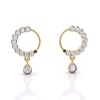 Ivana Jewels Nose Pin Yellow Gold / 14KT Traditional Diamond Nath