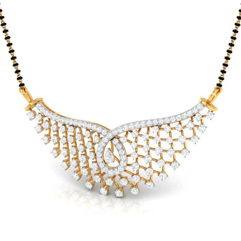 Ivana Jewels Pendant Diamond Riviera Mangalsutra Necklace