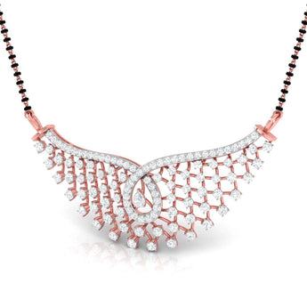 Ivana Jewels Pendant Diamond Riviera Mangalsutra Necklace