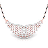 Ivana Jewels Pendant Rose Gold / 14KT Diamond Riviera Mangalsutra Necklace