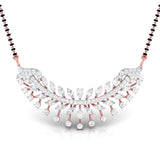 Ivana Jewels Pendant Rose Gold / 14KT Fancy & Round Diamond Leaf Mangalsutra
