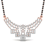 Ivana Jewels Pendant Rose Gold / 14KT Round Diamond Mangal Sutra