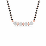 Ivana Jewels Pendant Rose Gold / 14KT Traditional Mangalsutra with Diamond Design
