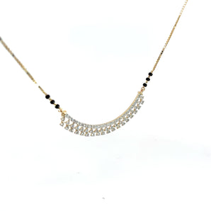 Ivana Jewels Pendant Round Cut Diamonds Minimalist Stylish Mangalsutra