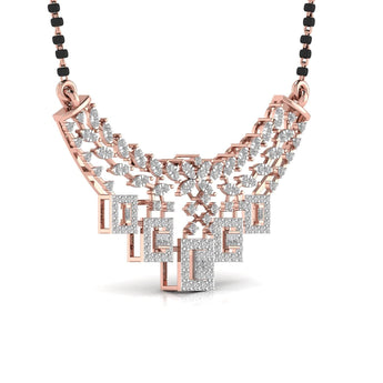 Ivana Jewels Pendant Round Diamond Mangal Sutra