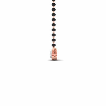 Ivana Jewels Pendant Traditional Mangalsutra with Diamond Design