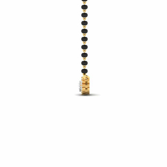 Ivana Jewels Pendant Traditional Mangalsutra with Diamond Design