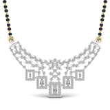 Ivana Jewels Pendant White Gold / 14KT Round Diamond Mangal Sutra