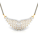 Ivana Jewels Pendant Yellow Gold / 14KT Diamond Riviera Mangalsutra Necklace