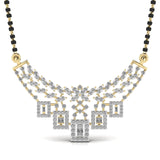 Ivana Jewels Pendant Yellow Gold / 14KT Round Diamond Mangal Sutra