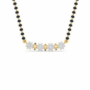 Ivana Jewels Pendant Yellow Gold / 14KT Traditional Mangalsutra with Diamond Design