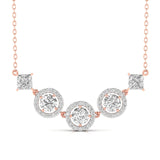 Ivana Jewels Pendants Rose Gold / 14KT Diamond Cluster Pendant