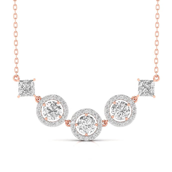 Ivana Jewels Pendants Rose Gold / 14KT Diamond Cluster Pendant