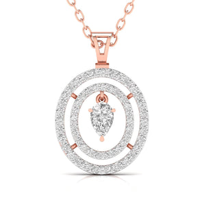 Ivana Jewels Pendants Rose Gold / 14KT Multi-layered Diamond Pendant