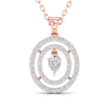 Ivana Jewels Pendants Rose Gold / 14KT Multi-layered Diamond Pendant