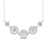 Ivana Jewels Pendants White Gold / 14KT Diamond Cluster Pendant