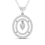 Ivana Jewels Pendants White Gold / 14KT Multi-layered Diamond Pendant