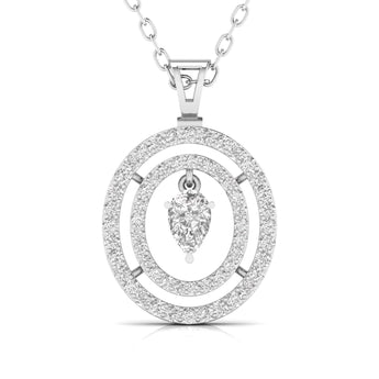 Ivana Jewels Pendants White Gold / 14KT Multi-layered Diamond Pendant