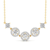 Ivana Jewels Pendants Yellow Gold / 14KT Diamond Cluster Pendant