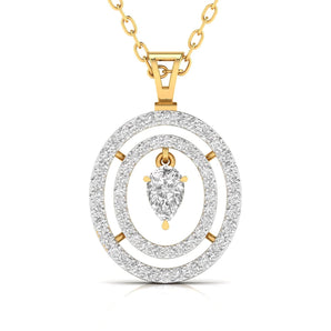 Ivana Jewels Pendants Yellow Gold / 14KT Multi-layered Diamond Pendant