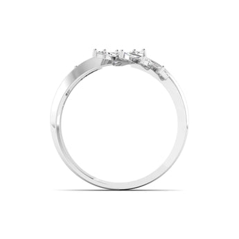Ivana Jewels Ring Delicate Diamond Leaf Ring