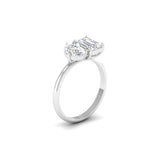 Ivana Jewels Ring Emerald & Pear Diamond Ring