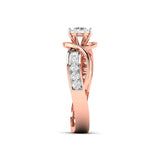 Ivana Jewels Ring Modern Gold Ring with Diamond Accents