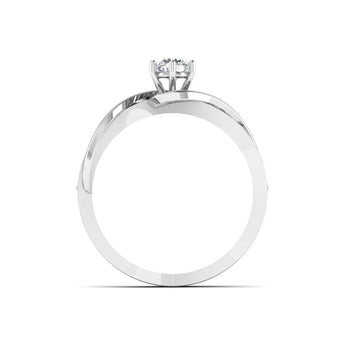 Ivana Jewels Ring Modern Gold Ring with Diamond Accents