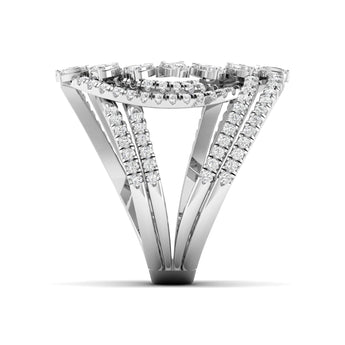 Ivana Jewels Ring Openwork Diamond Statement Ring